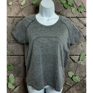 Lululemon Swiftly Tech Slate Gray Shirt Sz 10 Short Sleeve Athletic Vented Tee